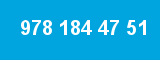 978 184 47 51
